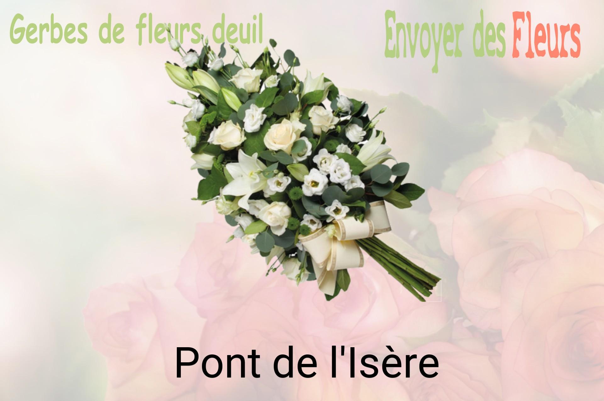 Gerbe de fleurs de deuil livrée à Pont-de-l'Isère